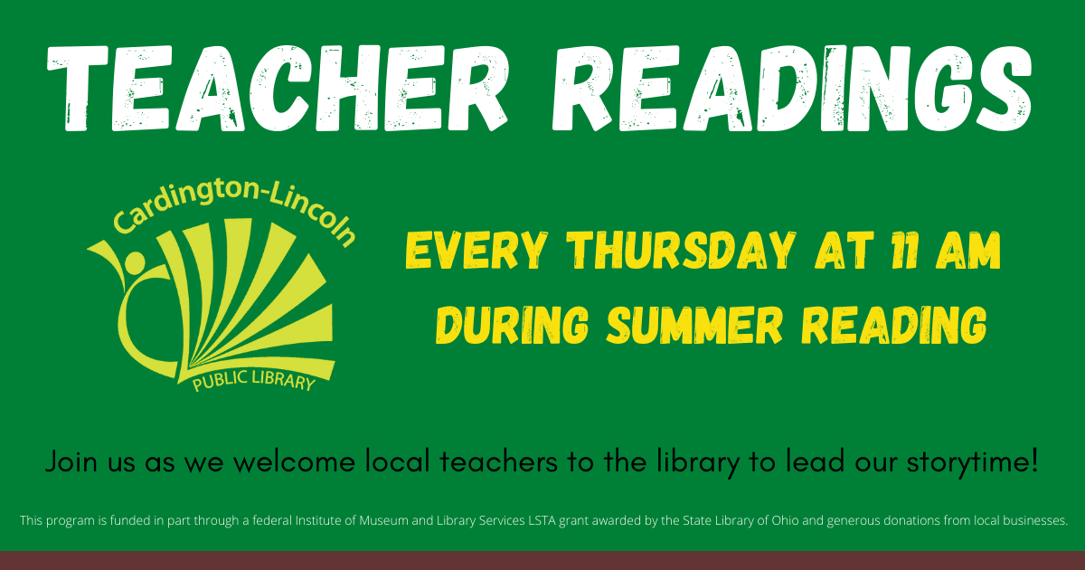 Teacher Reading- 2022 Summer Reading Program