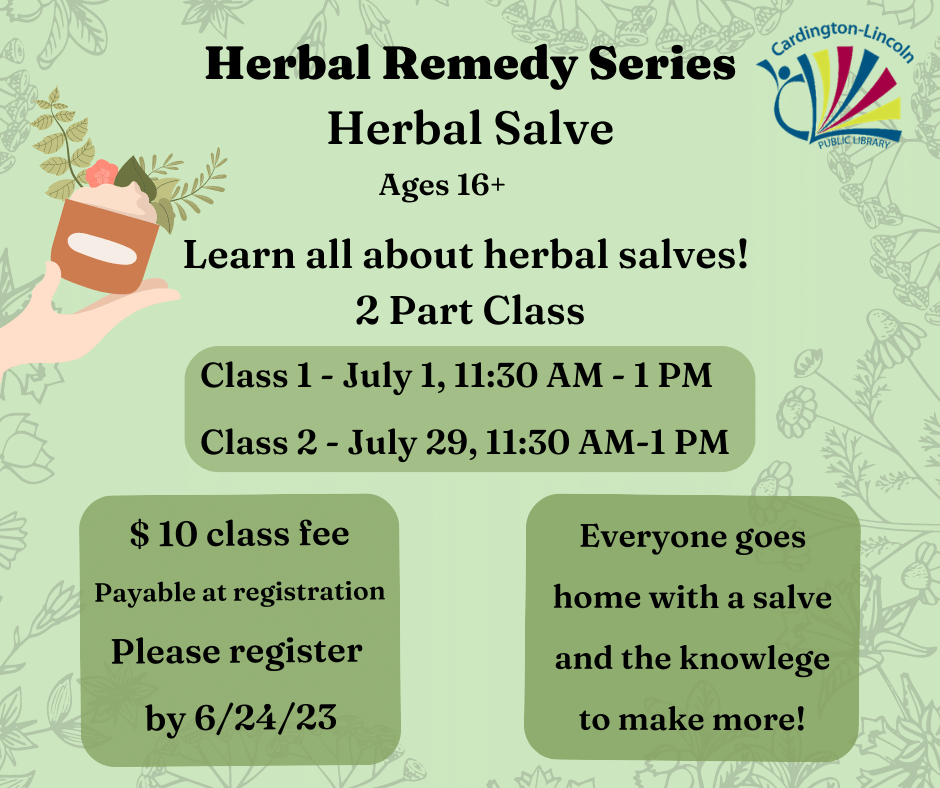 Salve Making Class Part 1: Herbal Remedies