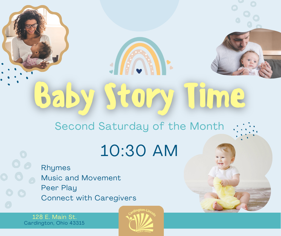 Baby Story- 2nd Saturday of the month at 10:30am