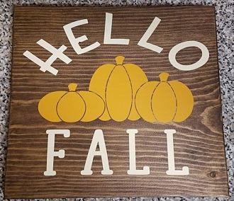 Hello Fall October Craft