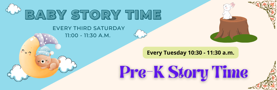 Baby and pre-k story times